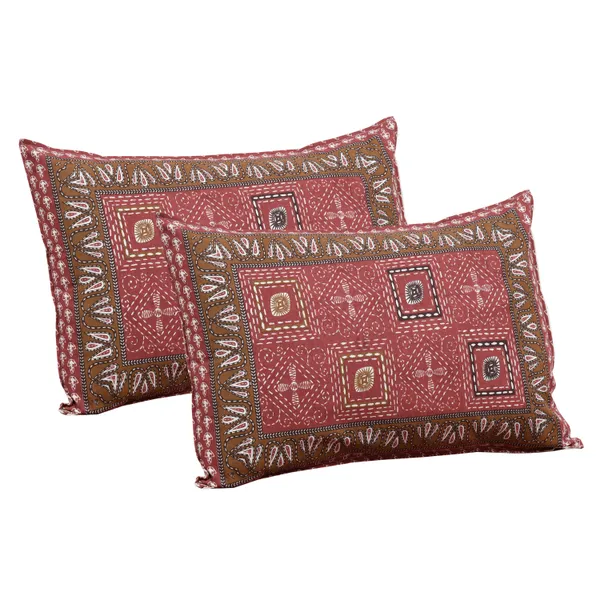 320_TC_katha_patchwork_design_King_Size_Premium_Cotton_Bedsheet_With_Two_Pillow_Covers_-_275_X_275_cm_(King_size)