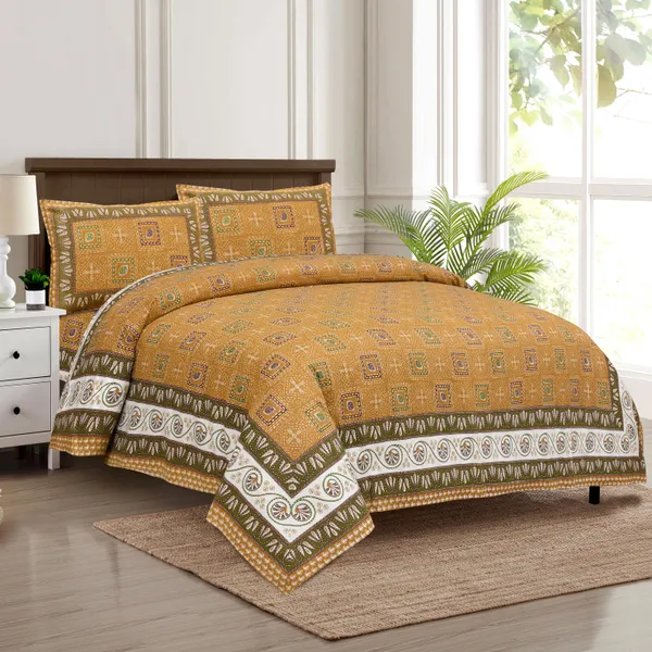 320_TC_katha_patchwork_design_King_Size_Premium_Cotton_Bedsheet_With_Two_Pillow_Covers_-_275_X_275_cm_(King_size)