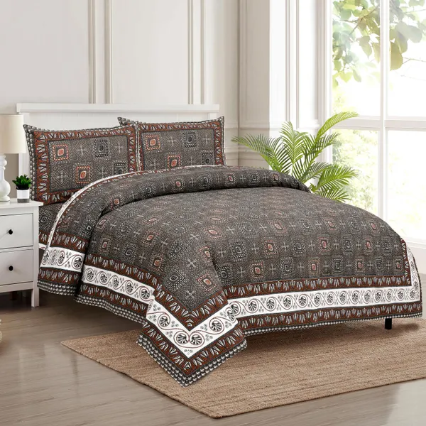 320_TC_katha_patchwork_design_King_Size_Premium_Cotton_Bedsheet_With_Two_Pillow_Covers_-_275_X_275_cm_(King_size)