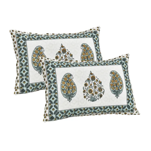 380_TC_jaipuri_print_100%_Cotton_Bedsheet_With_Two_Pillow_Covers_/_handblock_print_bedsheet_-_275_X_275_cm_(King_size)