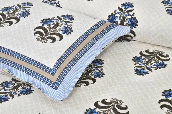 380_TC_jaipuri_print_100%_Cotton_Bedsheet_With_Two_Pillow_Covers_/_handblock_print_bedsheet_-_275_X_275_cm_(King_size)
