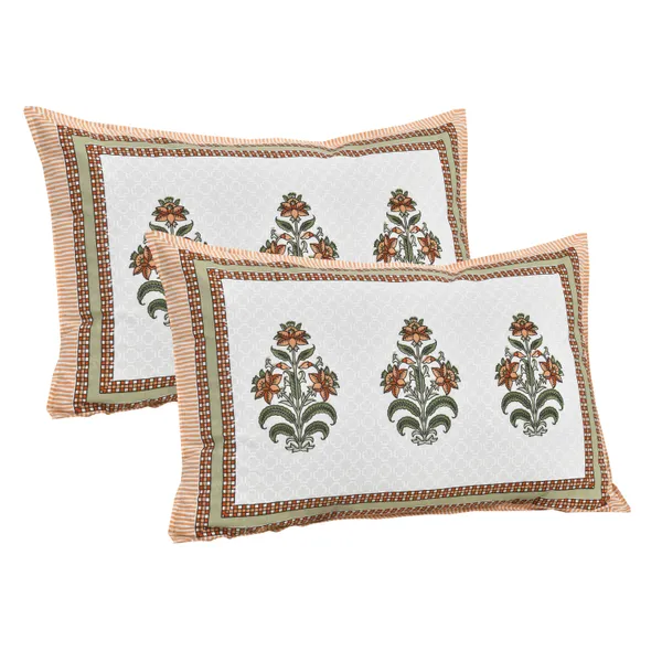 380_TC_jaipuri_print_100%_Cotton_Bedsheet_With_Two_Pillow_Covers_/_handblock_print_bedsheet_-_275_X_275_cm_(King_size)