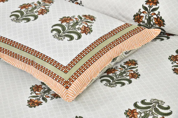 380_TC_jaipuri_print_100%_Cotton_Bedsheet_With_Two_Pillow_Covers_/_handblock_print_bedsheet_-_275_X_275_cm_(King_size)