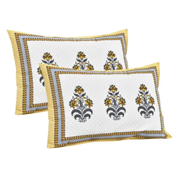 380_TC_jaipuri_print_100%_Cotton_Bedsheet_With_Two_Pillow_Covers_/_handblock_print_bedsheet_-_275_X_275_cm_(King_size)