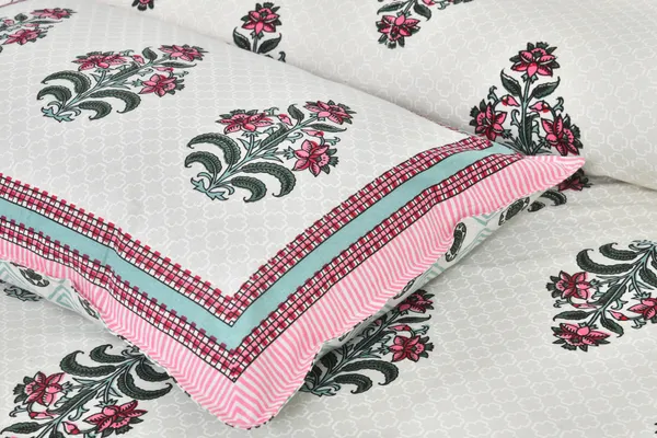 380_TC_jaipuri_print_100%_Cotton_Bedsheet_With_Two_Pillow_Covers_/_handblock_print_bedsheet_-_275_X_275_cm_(King_size)