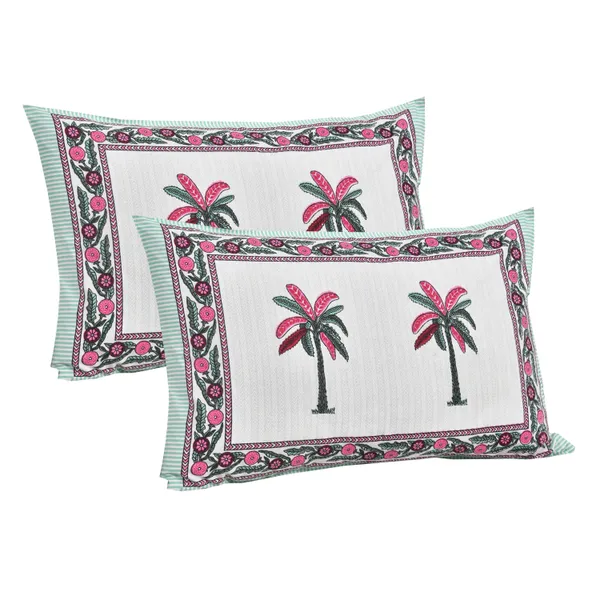 380_TC_jaipuri_print_100%_Cotton_Bedsheet_With_Two_Pillow_Covers_/_handblock_print_bedsheet_-_275_X_275_cm_(King_size)