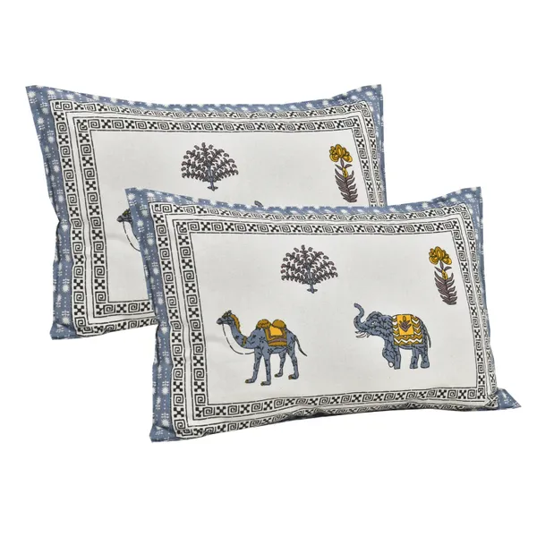 380_TC_jaipuri_print_100%_Cotton_Bedsheet_With_Two_Pillow_Covers_/_handblock_print_bedsheet_-_275_X_275_cm_(King_size)