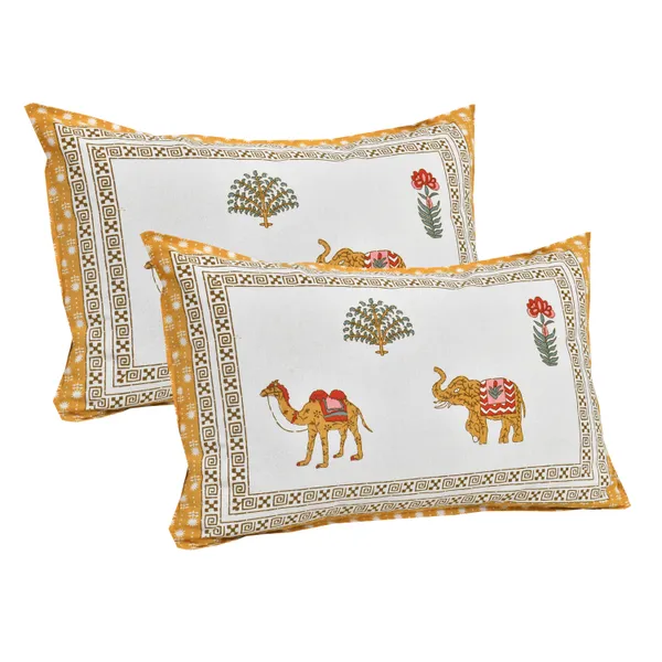 380_TC_jaipuri_print_100%_Cotton_Bedsheet_With_Two_Pillow_Covers_/_handblock_print_bedsheet_-_275_X_275_cm_(King_size)