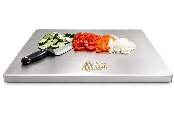 Amaze_Craft_Impex_Stainless_Steel_Rectangular_Chopping_Board