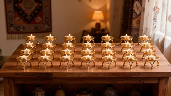 Gold_Metal_Tripod_Tealight_Candle_Holder_Set_Of_28