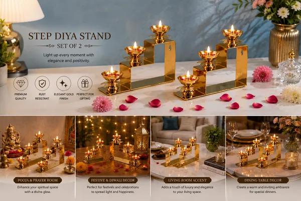 Golden_Brass_Stepped_Diya_Stand_With_Three_Tier_Oil_Lamps_Set_of_2