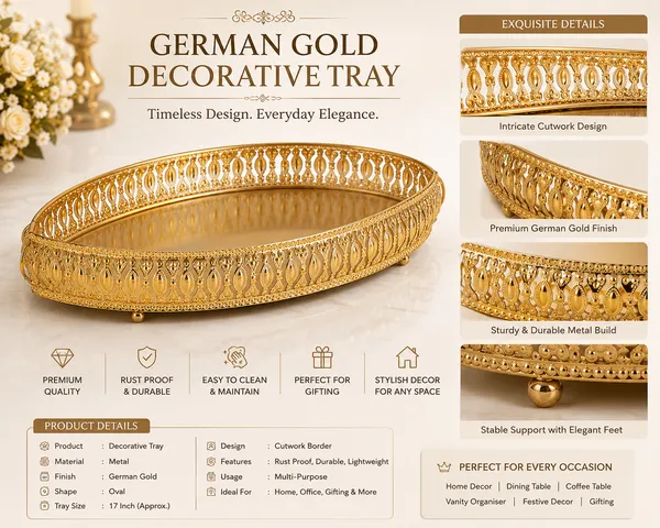 Golden_Metal_Oval_Decorative_Serving_Tray