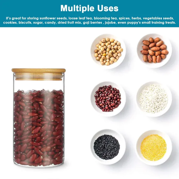 Airtight_Glass_Food_Storage_Jars_Canister/Kitchen_Snacks_Container_Set_with_Natural_Bamboo_Lids,_1400ml,_set_of_2