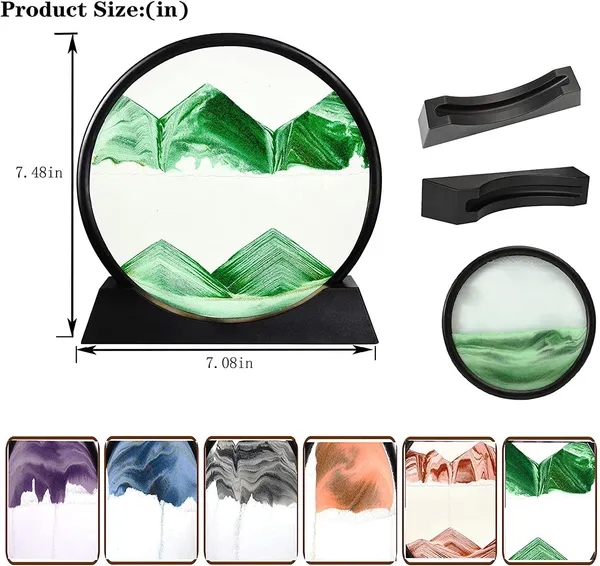Moving_Sand_Art_Picture_Glass_Liquid_Painting_3D_Natural_Landscape_showpieces_for_Home_Decor_Antique_Gifts_for_Kids_Office_Desktop_Decoration_Desk_Table_Decorative_Items_(7,_Green)