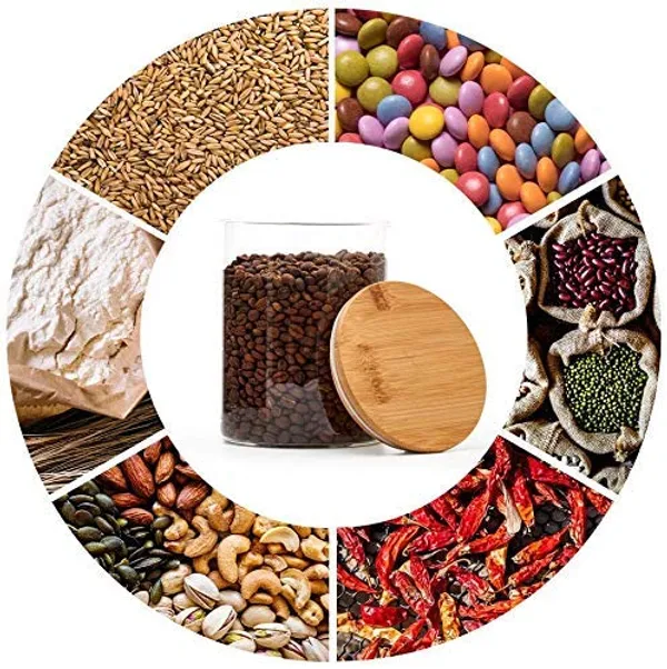Glass_Cylinder_Airtight_Food_Storage_Container,_Canister_Jar_with_Bamboo_Lid_&_Silicone_Sealing_Ring,_270ml,_set_of_6