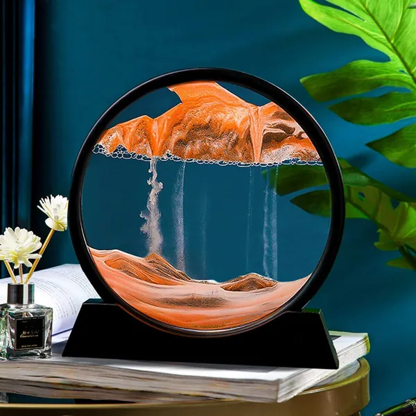 Moving_Sand_Art_Picture_Glass_Liquid_Painting_3D_Natural_Landscape_showpieces_for_Home_Decor_Antique_Gifts_for_Kids_Office_Desktop_Decoration_Desk_Table_Decorative_Items_(7,_Orange)