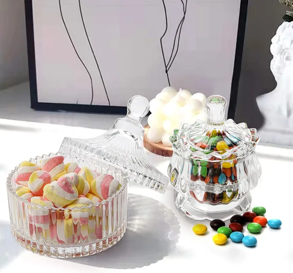 Glass_Candy_Dish_with_Lid,_Crystal_Candy_Jar,_Decorative_Candy_Bowl,_Cookie_Jar,_Jewelry_Dish,_Covered_Candy_Jar,_Small_Glass_Jars_for_Buffet,_Kitchen,_Home,_Office_Desk_(Set_of_1)_(Crystal)