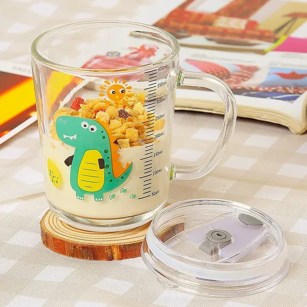 Cartoon_Printed_Design_Glass_Drinking_Mug_with_Handle_and_Clear_Lid_with_Scale_Straw_for_Coffee,Juice,Milk_and_Multiple_Usage_Sipper_400_ml_(Set_of_3)