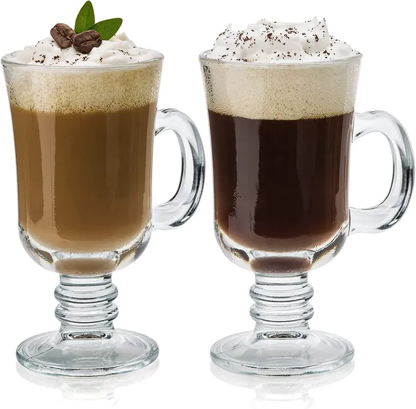 _Irish_Glass_Coffee_Mugs,_Latte_Cups,_Set_of_2_Cappuccino_and_Hot_Chocolate_Mugs_with_Handle,_Clear_Glass_Mugs_for_Hot_Beverages_-_300ML