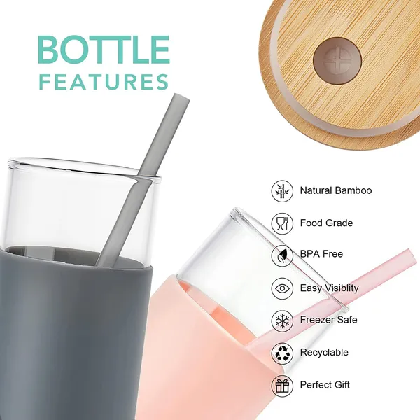 Glass_Tumbler_with_Bamboo_Lid_and_Straw_400ml,_Reusable_Glass_Drinking_Sipper_Bottle_with_Silicone_Protective_Sleeve_for_Iced_Coffee,_Smoothies,_Cocktails,_Any_Hot_&_Cold_Beverages_(Pack_of_1)