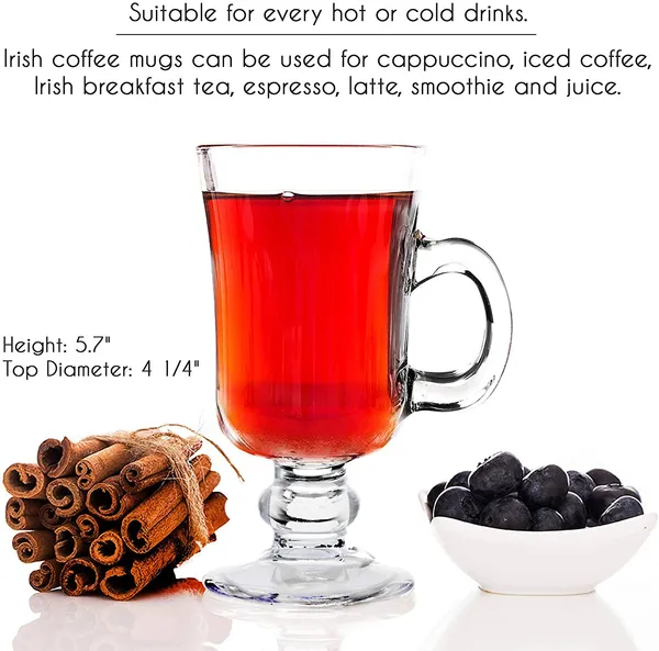 _Irish_Glass_Coffee_Mugs,_Latte_Cups,_Set_of_6_Cappuccino_and_Hot_Chocolate_Mugs_with_Handle,_Clear_Glass_Mugs_for_Hot_Beverages_-_300ML
