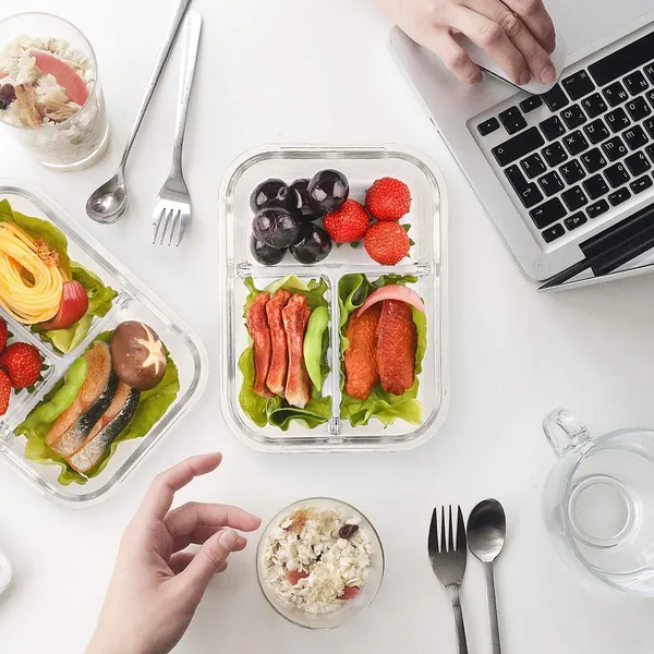 Glass_Meal_Prep_Containers_3_Compartment,_Glass_Food_Storage_Containers_with_Airtight_Lids,_Lunch_Boxes,_BPA-Free_&_Leak_Proof_(Rectangle_-Multicolor)_(Pack_of_1)