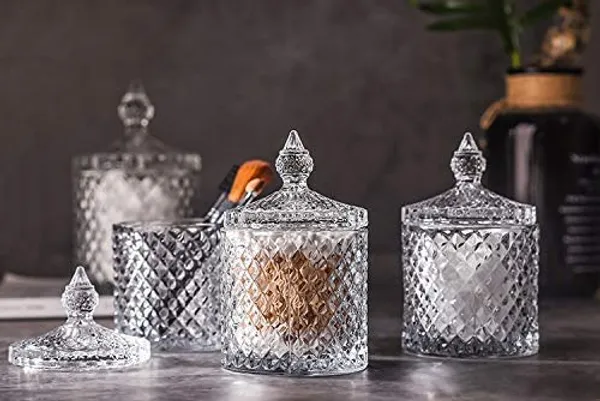 Glass_Candy_Dish_with_Lid,_Crystal_Candy_Jar,_Decorative_Candy_Bowl,_Cookie_Jar,_Jewelry_Dish,_Covered_Candy_Jar,_Small_Glass_Jars_for_Buffet,_Kitchen,_Home,_Office_Desk_(Set_of_1)_(Diamond)