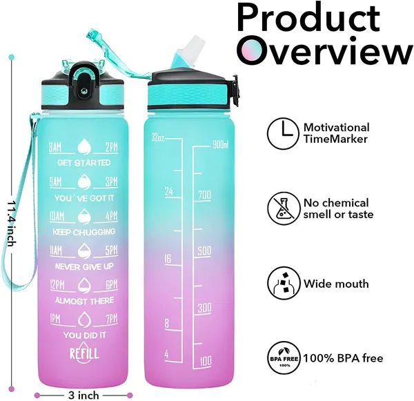 Unbreakable_Water_Bottle_1_Litre_with_Straw_&_Motivational_Time_Marker,_BPA-Free_Portable_Gym_Bottle,_Leakproof_Reusable_for_Your_Sports_Activity,_Hiking,_Camping_(Multicolor,_Plastic)