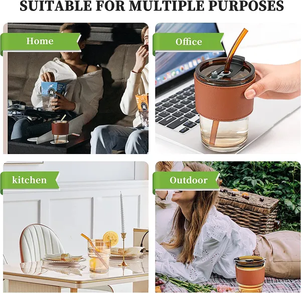 Glass_Reusable_Sipper_Bottle_with_Leather_Sleeve_Glass_Coffee_Mug_with_Silicone_Straw_and_Leakproof_Lid_Pack_of_1_Tumbler_for_Coffee,_Tea,_Milk_Beverages_435ml_(Golden)