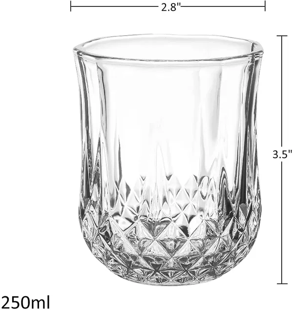 _Old_Fashioned_Crystal_Cut_Diamond_Imported_Whiskey_Glasses,Serving_Glass_for_Scotch,_Bourbon,_Vodka,_Liquor_250ml,_Set_of_6