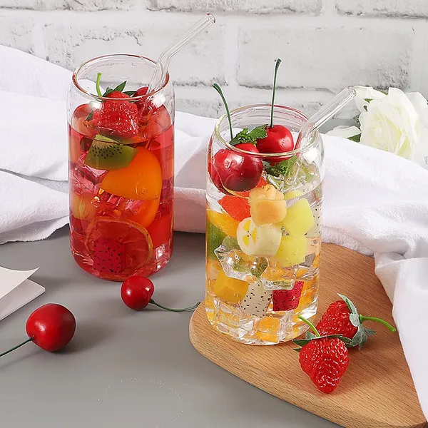 Drinking_Glasses_with_Glass_Straw_Set_of_4,_500ml_Beer_Glasses_Can_Shaped_Glass_Cups,_Tumbler_for_Cold_Coffee,_Smoothies,_Juice,_Soda,_Any_Drink_and_Any_Occasion_(4)