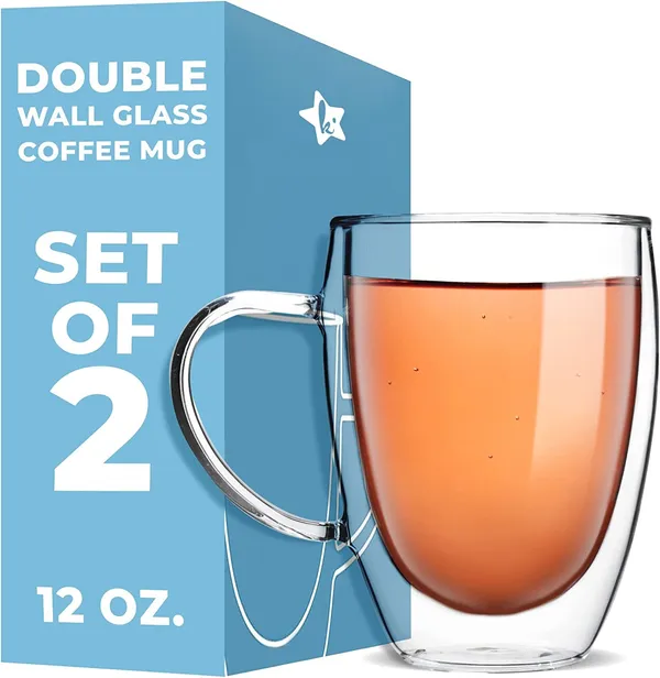 _Double_Walled_Insulated_Glass_Coffee_Mugs_Set_of_2,_Double_Layer_Tea_Cups_with_Handle_for_Latte,_Cappuccino,_Espresso,_Mocha_Dishwasher_&_Microwave_Safe_(350ml)_(Bell)
