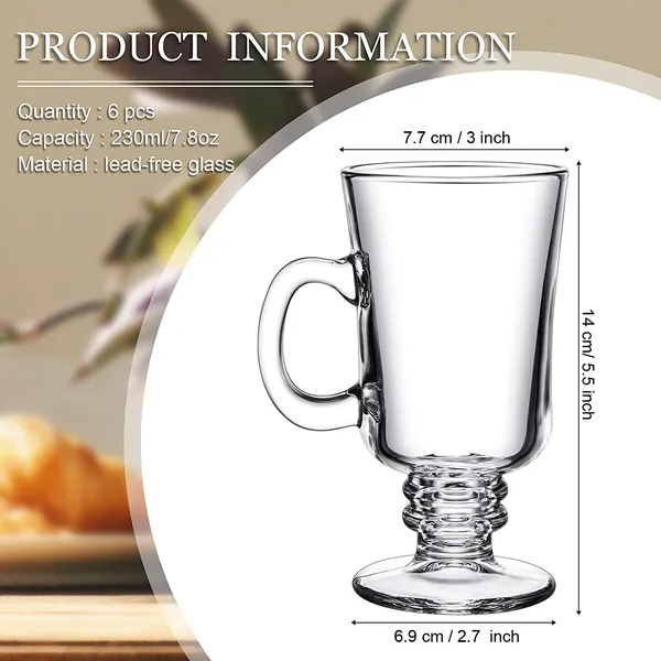 _Irish_Glass_Coffee_Mugs,_Latte_Cups,_Set_of_4_Cappuccino_and_Hot_Chocolate_Mugs_with_Handle,_Clear_Glass_Mugs_for_Hot_Beverages_-_300ML