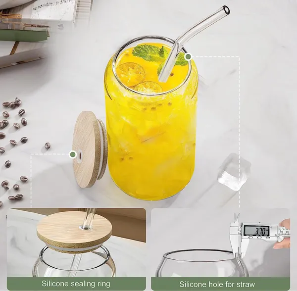 Beer__Airtight_Wooden_Lid_and_Glass_Straw_Pack_of_1,_Mason_Sipper_Travel_Home_Office_Coffee_Hot_&_Cold_Beverage_Tumbler_540ml
