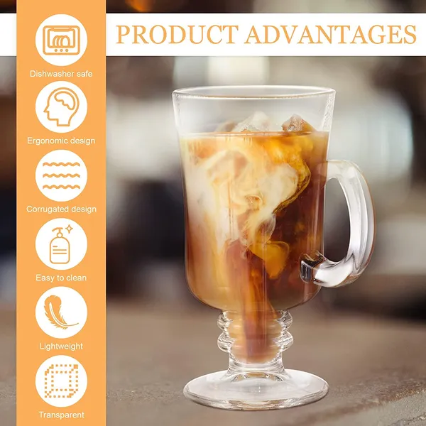 _Irish_Glass_Coffee_Mugs,_Latte_Cups,_Set_of_4_Cappuccino_and_Hot_Chocolate_Mugs_with_Handle,_Clear_Glass_Mugs_for_Hot_Beverages_-_300ML