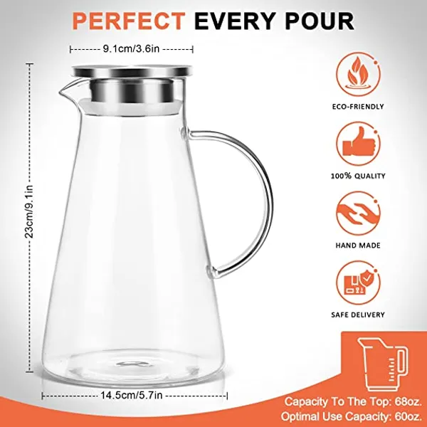 _Glass_Pitcher_with_lid_iced_Tea_Pitcher_Water_jug_hot_Cold_Water_ice_Tea,_Wine_Coffee_Milk_and_Juice_Beverage_Carafes_1800_ml