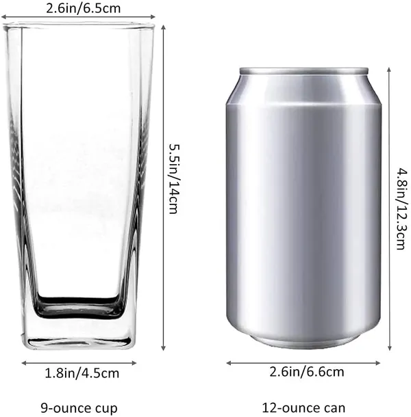 _Drinking_Glasses_Set_of_6,_Highball_Glasses,_Heavy_Base_Durable_Glass_Cups_for_Water,_Wine,_Beer,_Cocktails_and_Mixed_Drinks_|_Round_Top,_Square_Bottom_Glassware_Set