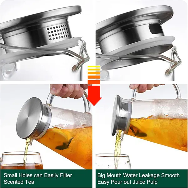 _Glass_Pitcher_with_lid_iced_Tea_Pitcher_Water_jug_hot_Cold_Water_ice_Tea,_Wine_Coffee_Milk_and_Juice_Beverage_Carafes_1800_ml