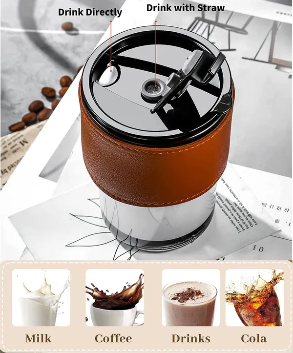 Glass_Tumbler_with_Silicone_Straw_and_Lid_435ml,_Glass_Cup_with_Leather_Sleeve,_Glass_Coffee_Mugs_for_Straw_and_Direct_Drinking_Mouth_Dual_Use,_Summer_Travel_Essential_Bottle_Pack_of_1_(Black)