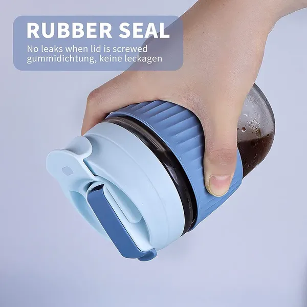 Reusable_Glass_Tumbler_with_Lid_and_Straw,_350ml_Coffee_Travel_Mug,_Leak-Proof_Coffee_Cup,_BPA_Free,_Dishwasher_Pack_of_1_(Multi_Color)