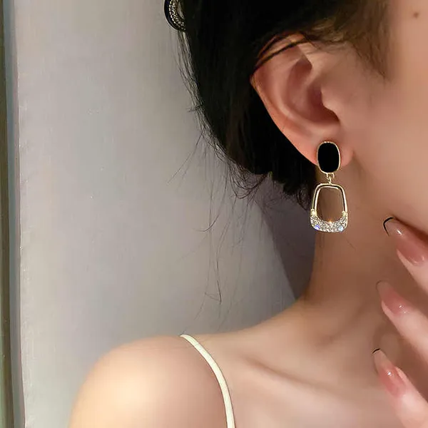 Korean_Women’s_CZ_Geometric_Square_Dangle_Drop_Earrings,Fashion_Jewelry_Gifts