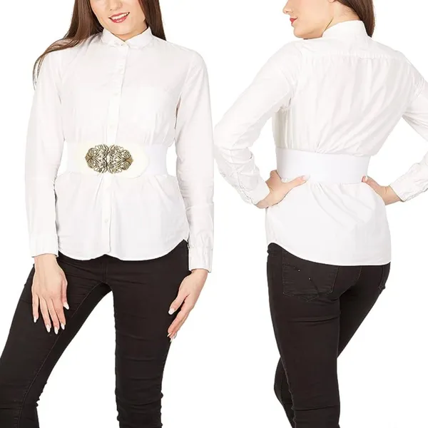 Women's_Elastic_Belt_Adjustable_Ladies_Dress_Waist_Belt_Free_Size_Skirt_Belts_Waistband_Belt_Girl_white_For_Women_And_Girls