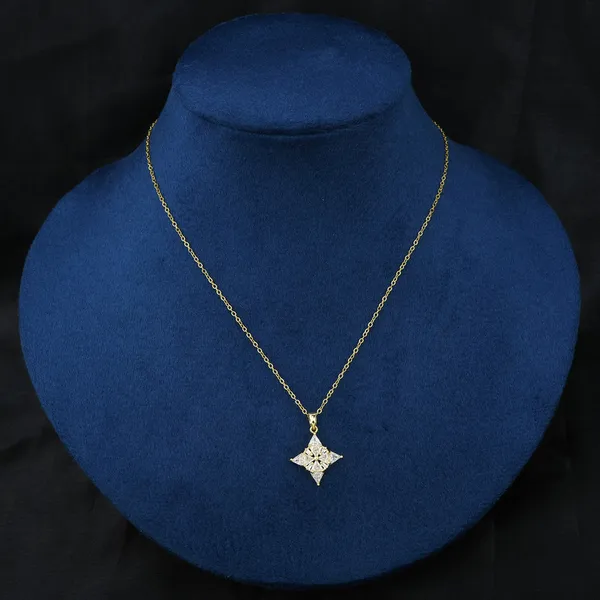 Anti-Tarnish_GlowDrape_Gold_Plated_Zircon_Necklace