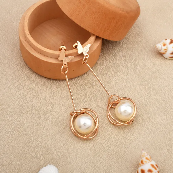 SHILLYN Sunlit Pearl Rose Gold Drops Price in India Buy SHILLYN Sunlit  Pearl Rose Gold Drops online at undefined