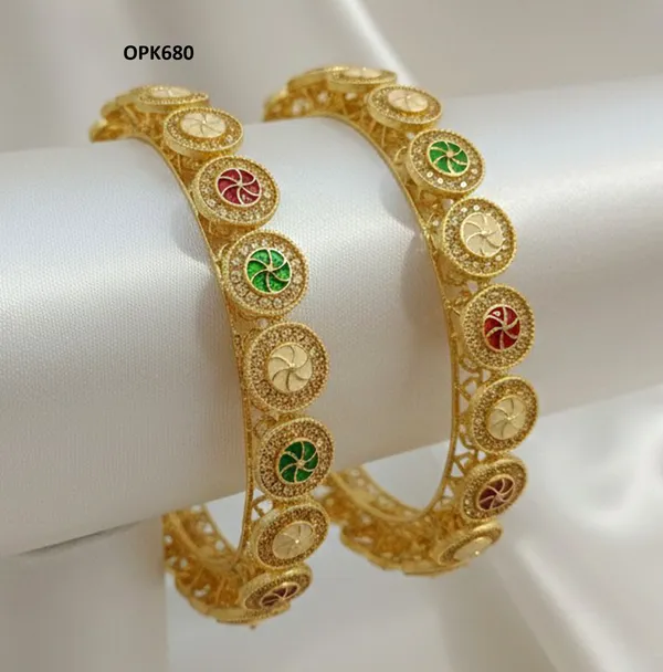 Balaji_Gold_Multicolour_Traditional_Stone_Designer_Bangles_For_Women