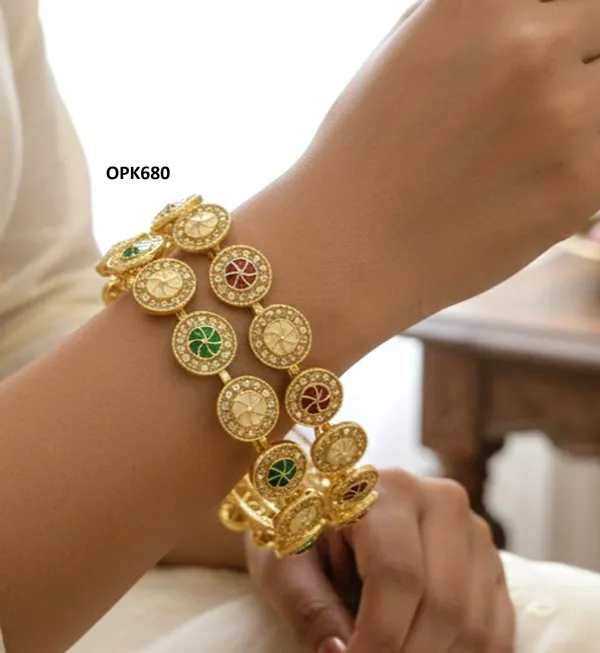 Balaji_Gold_Multicolour_Traditional_Stone_Designer_Bangles_For_Women