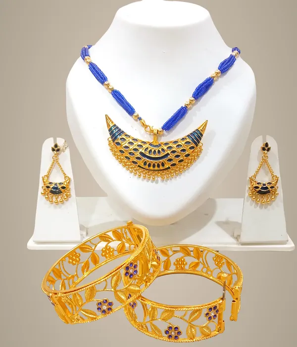 Assamese_Jewellery_Blue_Meenakari_Bridal_Jewellery_Set_For_Women_&_Girl