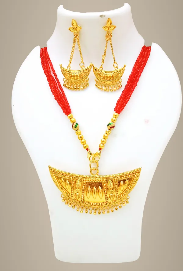 Assamese_Traditional_Gold_Plated_Junbiri_Tassel_Jewellery_Set_For_Women
