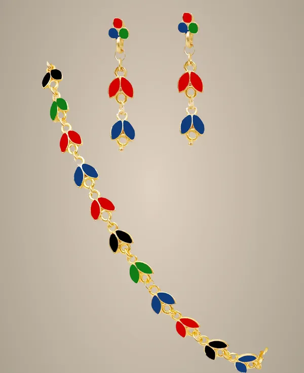 Assamese_Traditional_Multi_Colour_Golpata_Jewellery_Set_For_Women