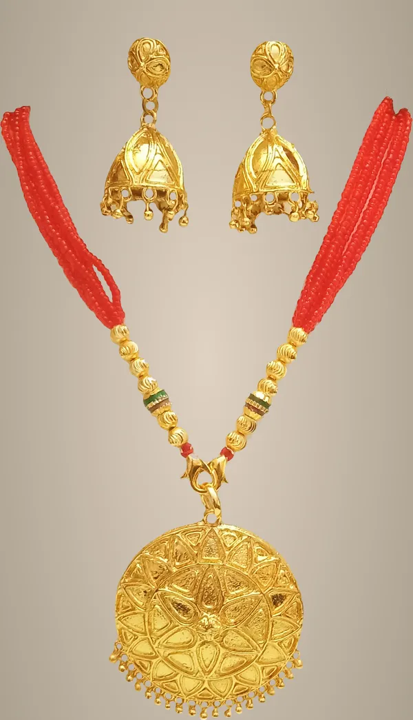 Assamese_Traditional_Golden_Japi_Jewellery_Set_For_Women